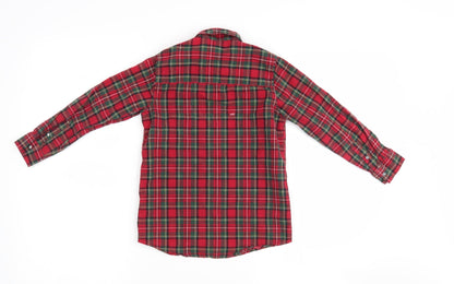 NEXT Boys Purple Check  Basic Button-Up Size 6 Years