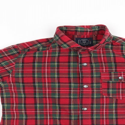 NEXT Boys Purple Check  Basic Button-Up Size 6 Years