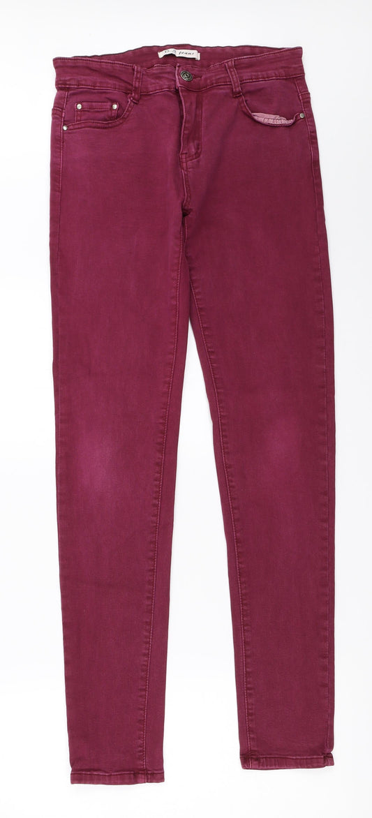 B.S Jeans Womens Purple   Skinny Jeans Size 40 L31 in
