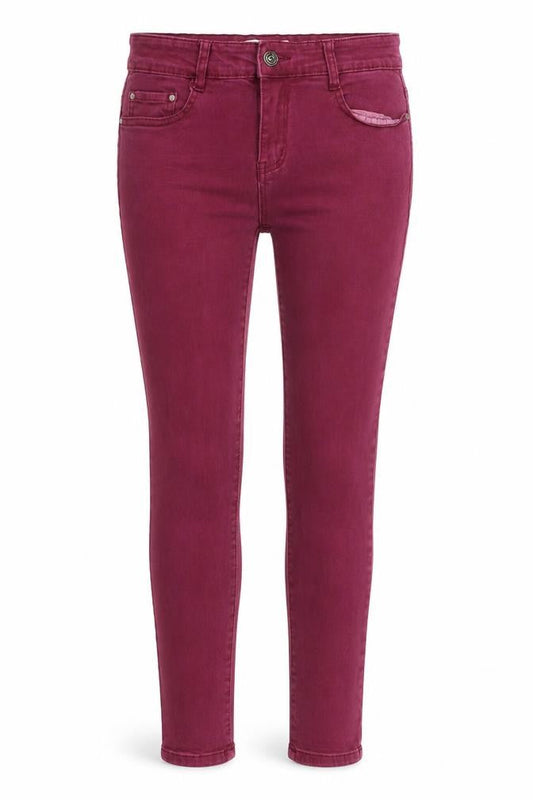 Womens UK Size 40 B.S Jeans Regular Fit Skinny Purple Jeans