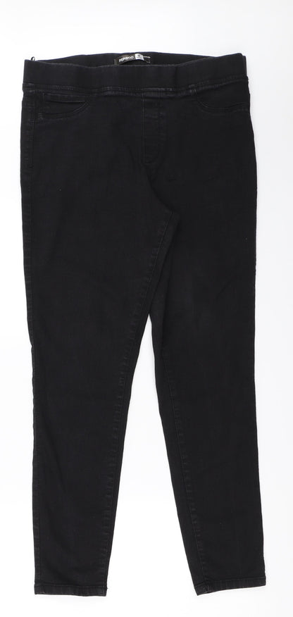 Pep&Co Womens Black   Jegging Jeans Size 16 L28 in