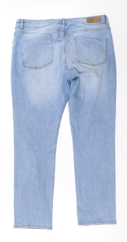 Womens UK Size 36 in Marks and Spencer Regular Fit Straight Blue Jeans
