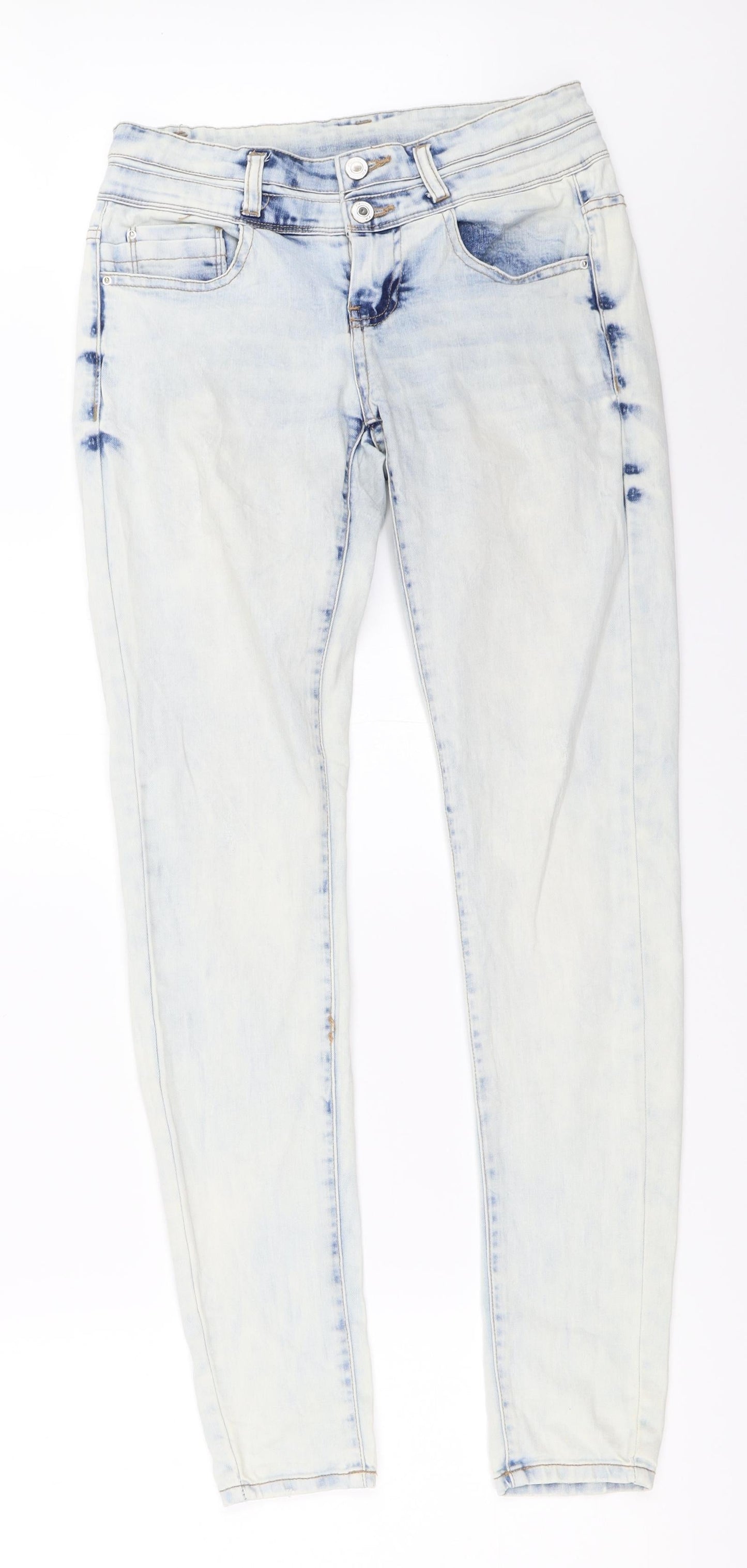 Womens UK Size 26 in FB Sister Regular Fit Skinny Blue Jeans