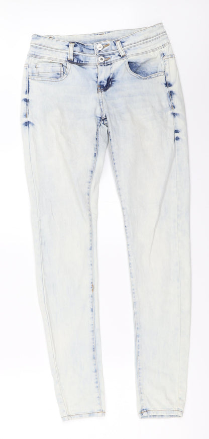 Womens UK Size 26 in FB Sister Regular Fit Skinny Blue Jeans