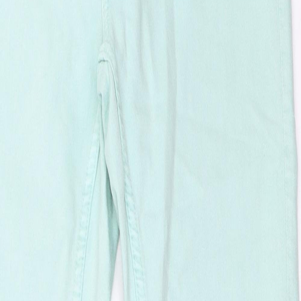 Womens UK Size 8 Marks and Spencer Regular Fit Skinny Green Jeans