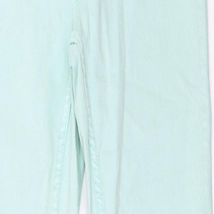 Womens UK Size 8 Marks and Spencer Regular Fit Skinny Green Jeans