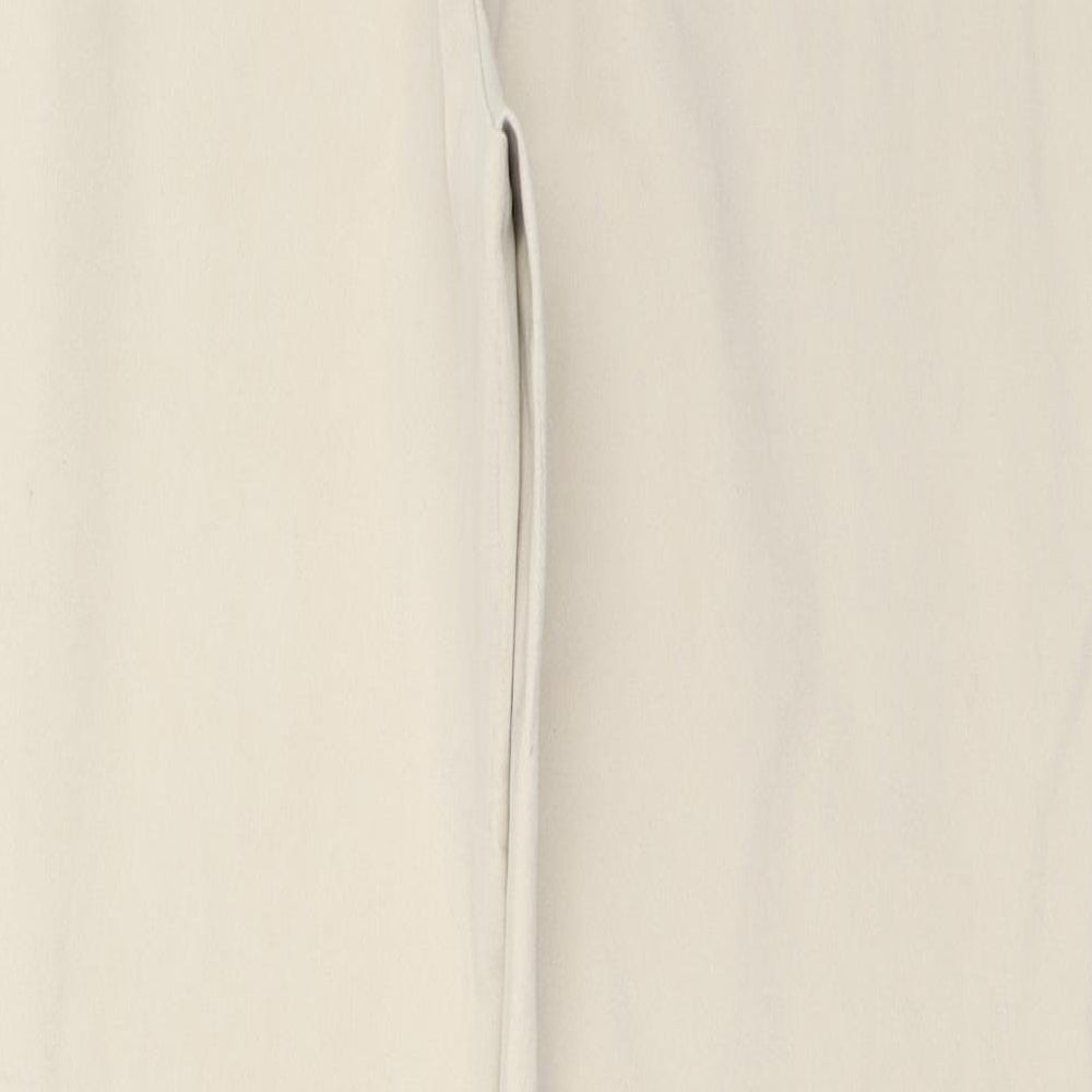 Womens UK Size 14 Marks and Spencer Regular Fit  Beige Trousers