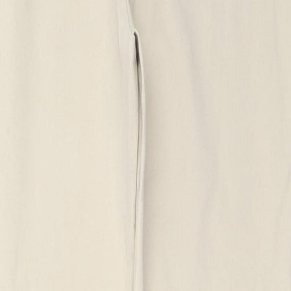 Womens UK Size 14 Marks and Spencer Regular Fit  Beige Trousers