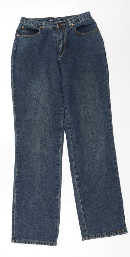 Outline Womens Blue  Denim Straight Jeans Size 10 L30 in