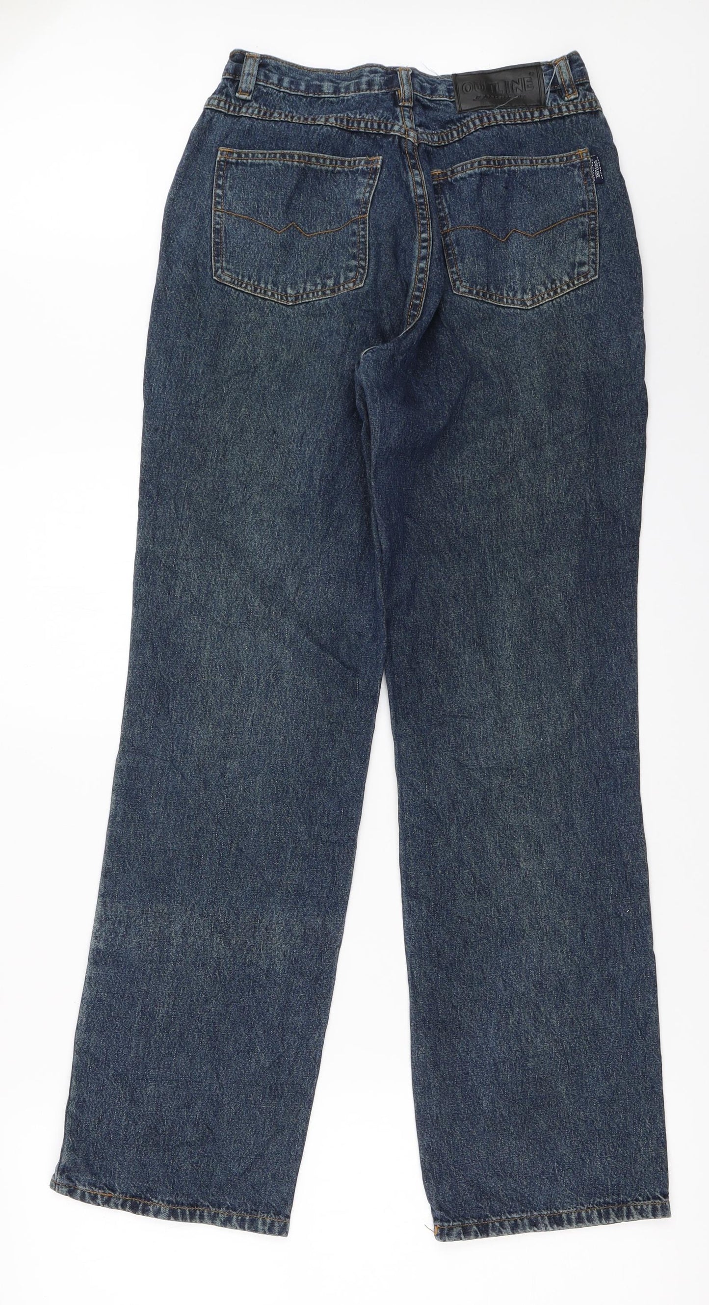 Outline Womens Blue  Denim Straight Jeans Size 10 L30 in