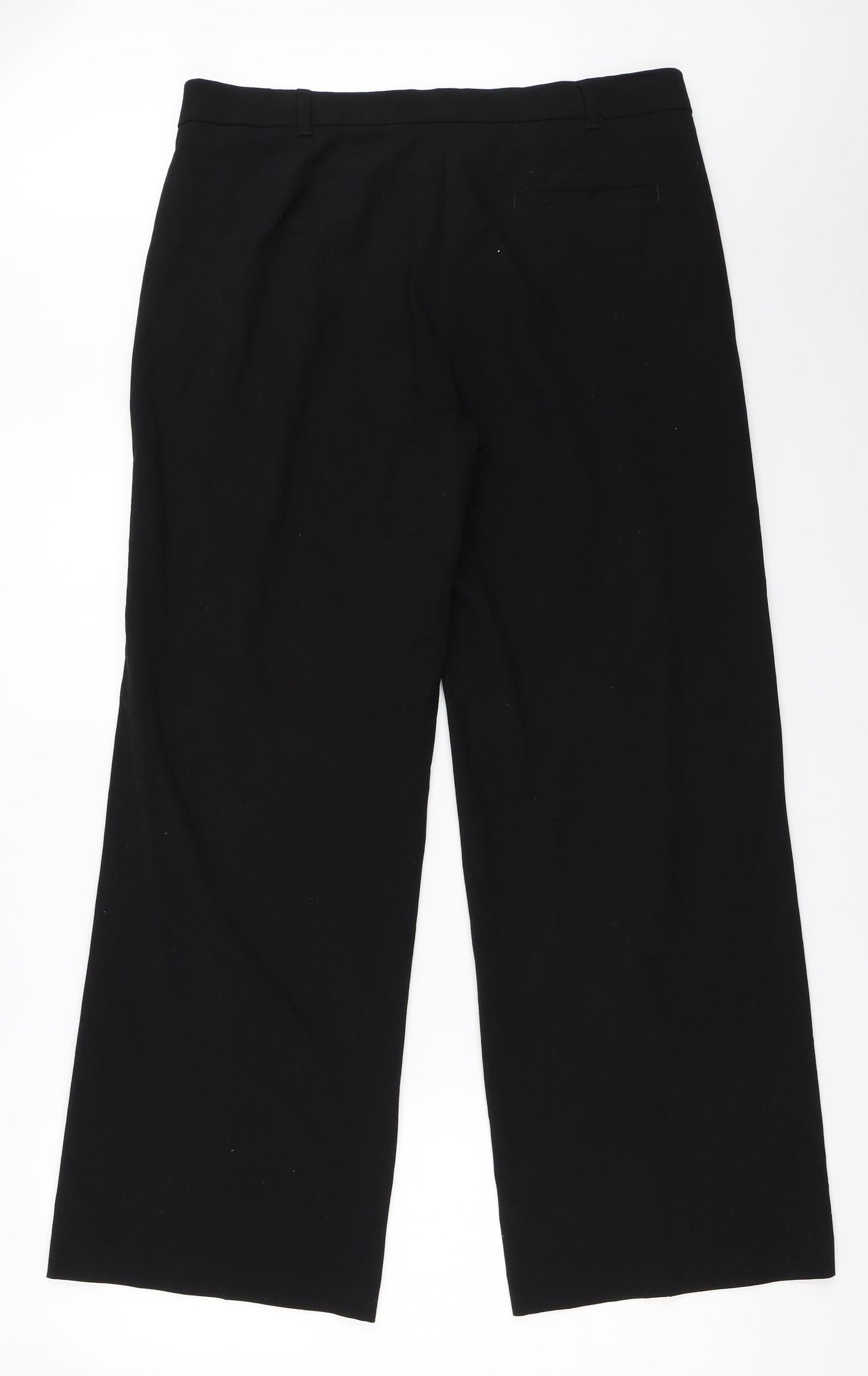 Womens UK Size 14 Marks and Spencer Regular Fit  Black Trousers