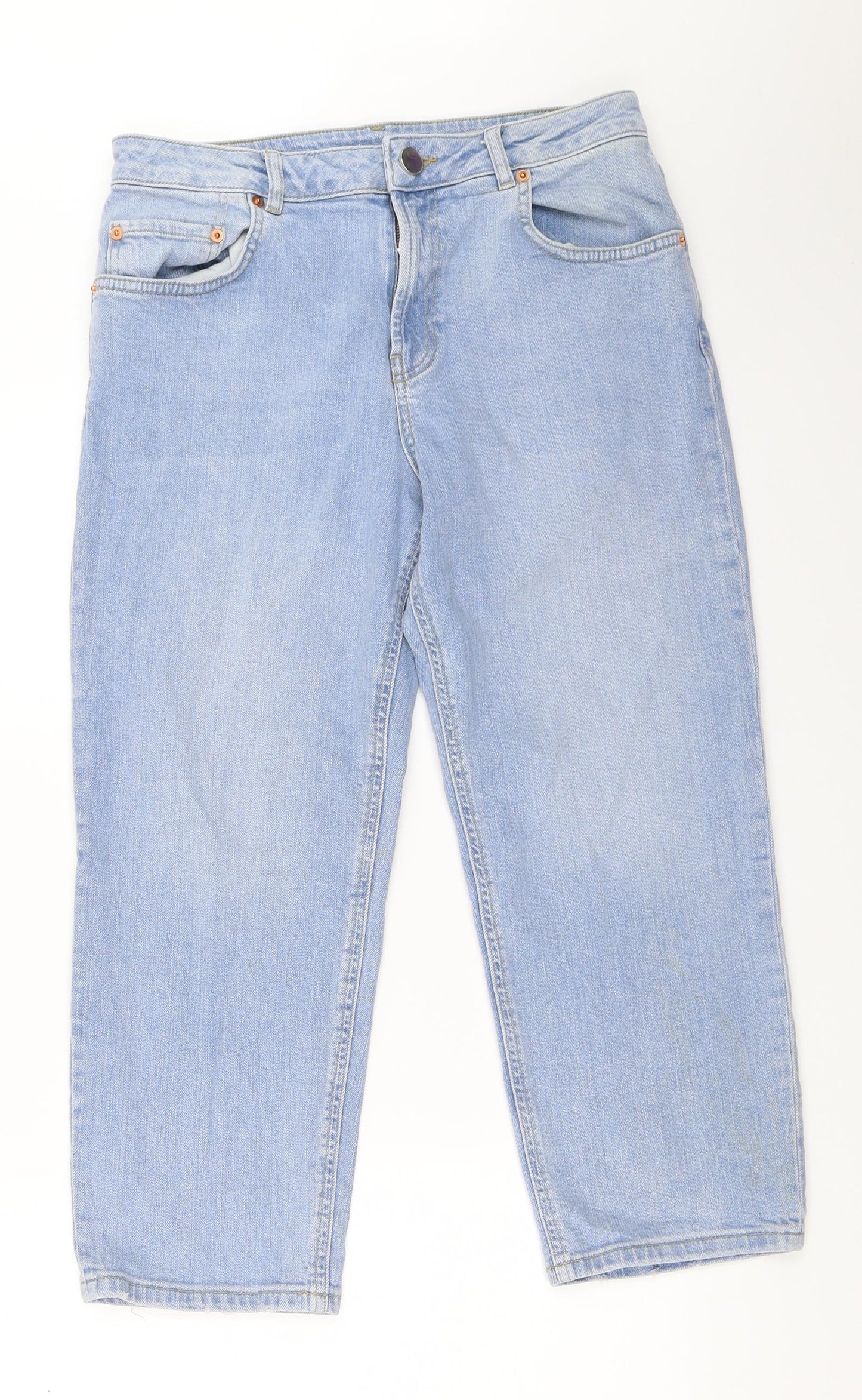 ASOS Womens Blue  Denim Cropped Jeans Size 30 in L23 in