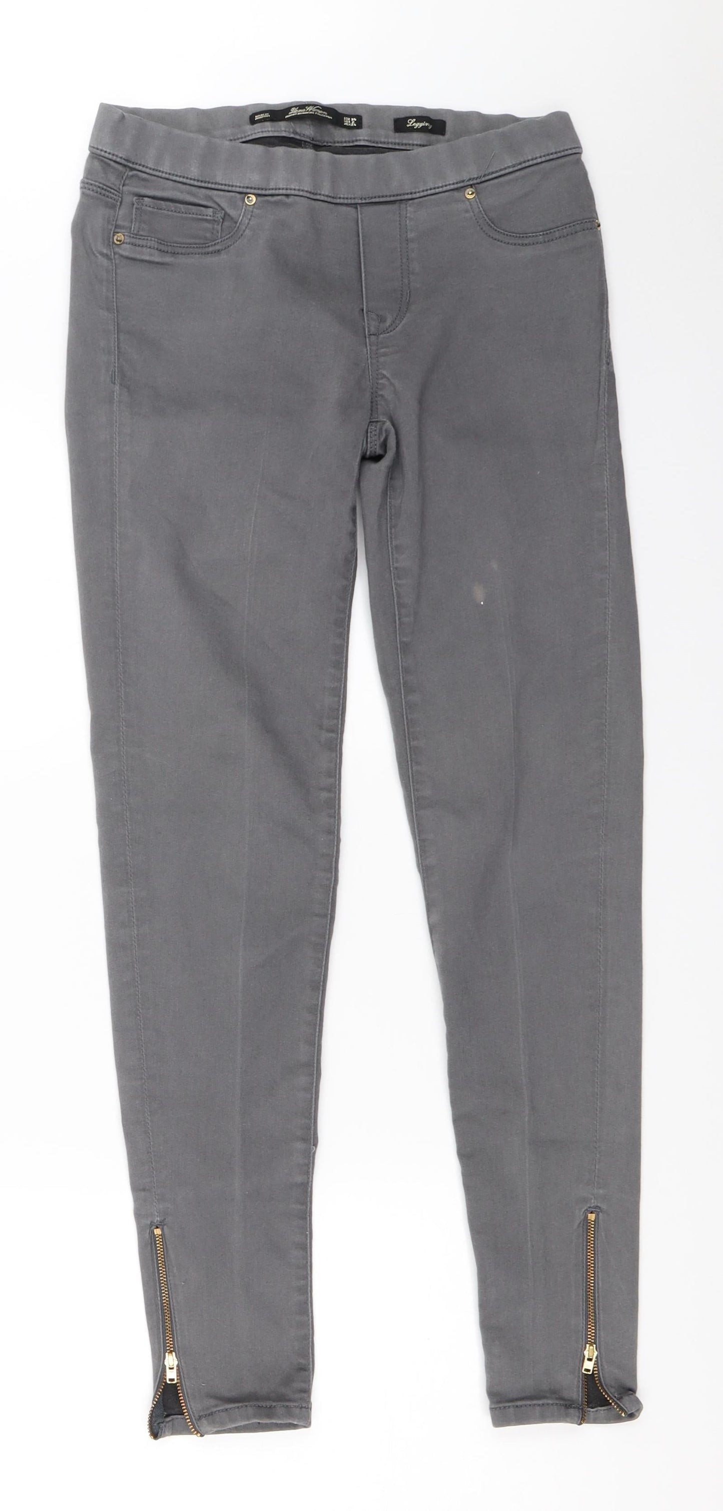 Womens UK Size 34 Preworn Regular Fit Jegging Grey Jeans
