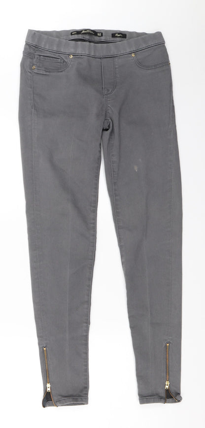 Womens UK Size 34 Preworn Regular Fit Jegging Grey Jeans