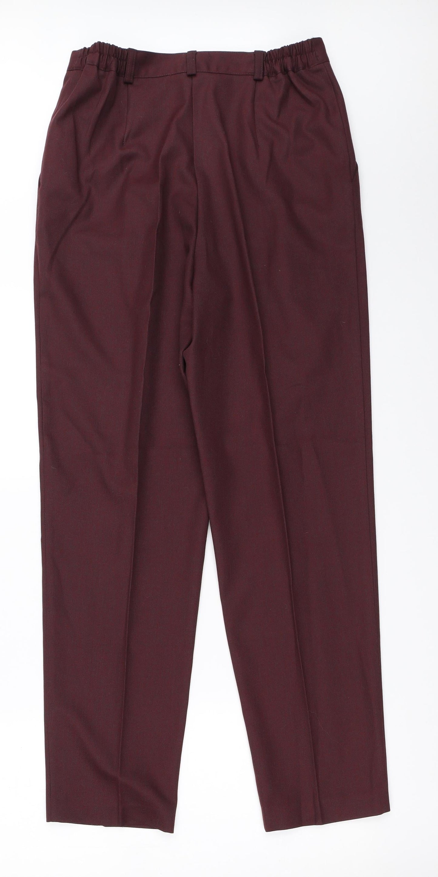 Womens UK Size 12 Classics Regular Fit  Red Trousers
