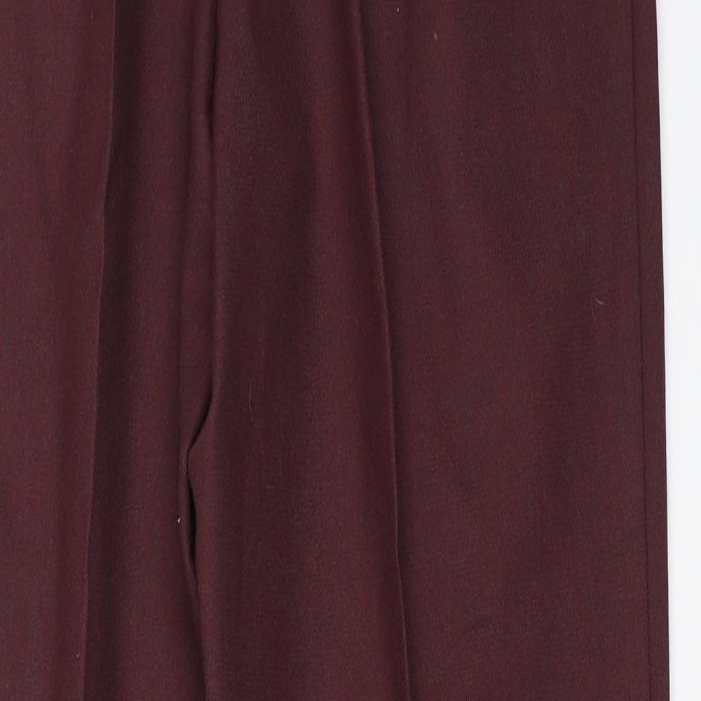 Womens UK Size 12 Classics Regular Fit  Red Trousers