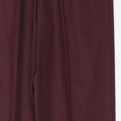 Womens UK Size 12 Classics Regular Fit  Red Trousers