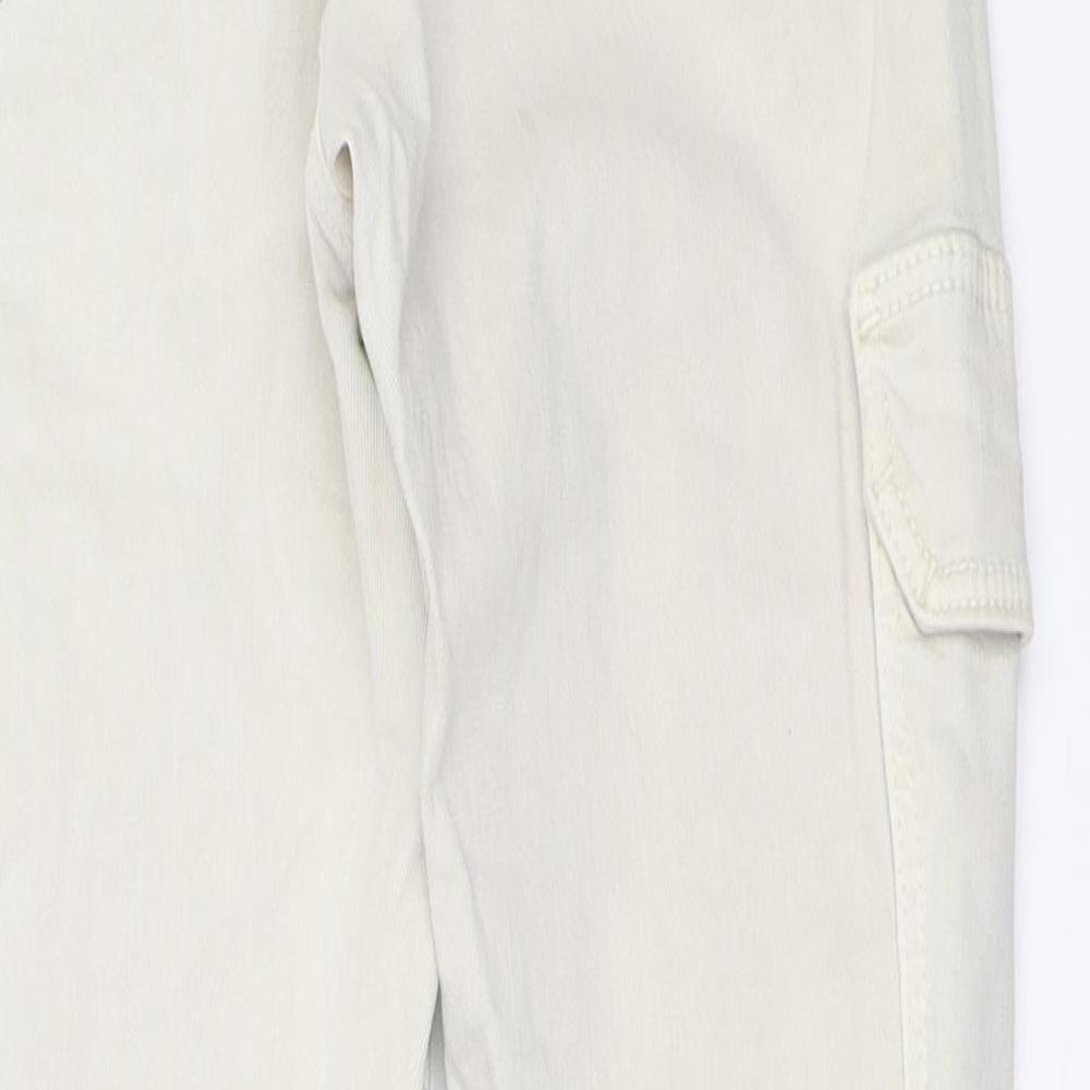 Womens UK Size 10 STR Regular Fit Straight Beige Jeans