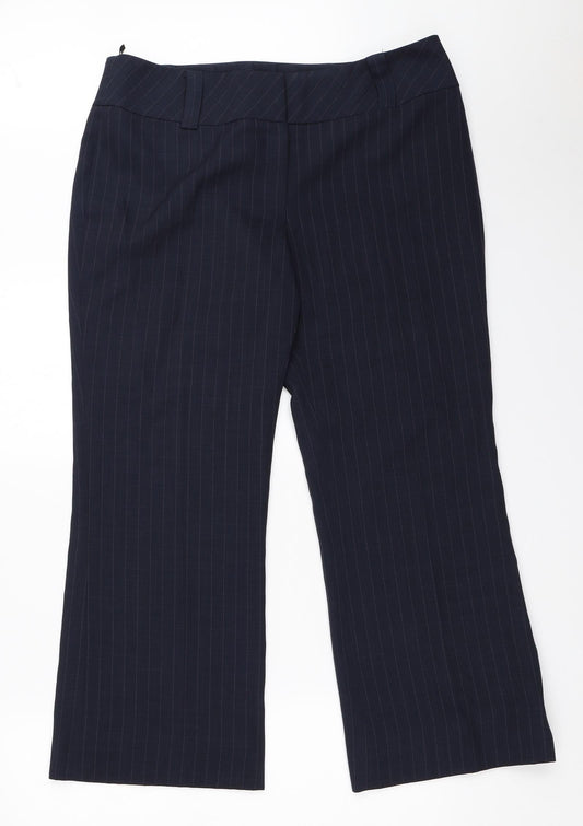 New Look Womens Blue   Trousers  Size 16 L26.5 in