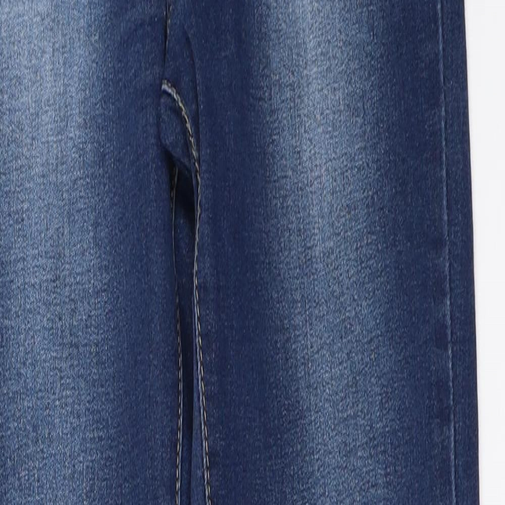 Womens UK Size 8 By Sasha Regular Fit Skinny Blue Jeans