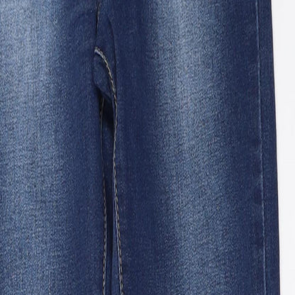 Womens UK Size 8 By Sasha Regular Fit Skinny Blue Jeans