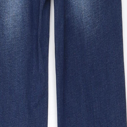 Womens UK Size 8 By Sasha Regular Fit Skinny Blue Jeans