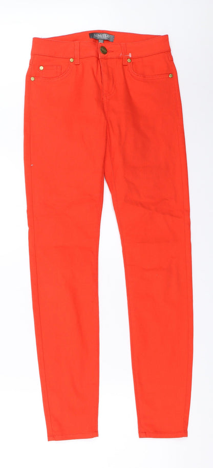 Womens UK Size 8 Marks and Spencer Regular Fit Skinny Red Jeans