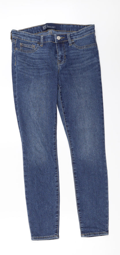 Gap Womens Blue  Denim Skinny Jeans Size 25 in L26.5 in