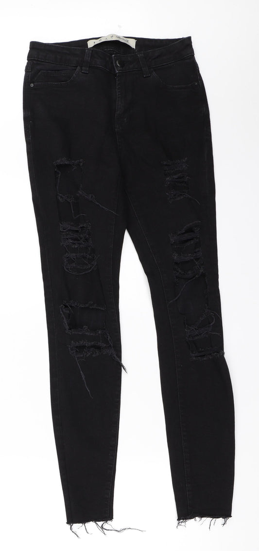 Primark Womens Black   Skinny Jeans Size 8 L28 in