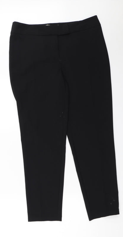 George Womens Black   Trousers  Size 12 L27 in