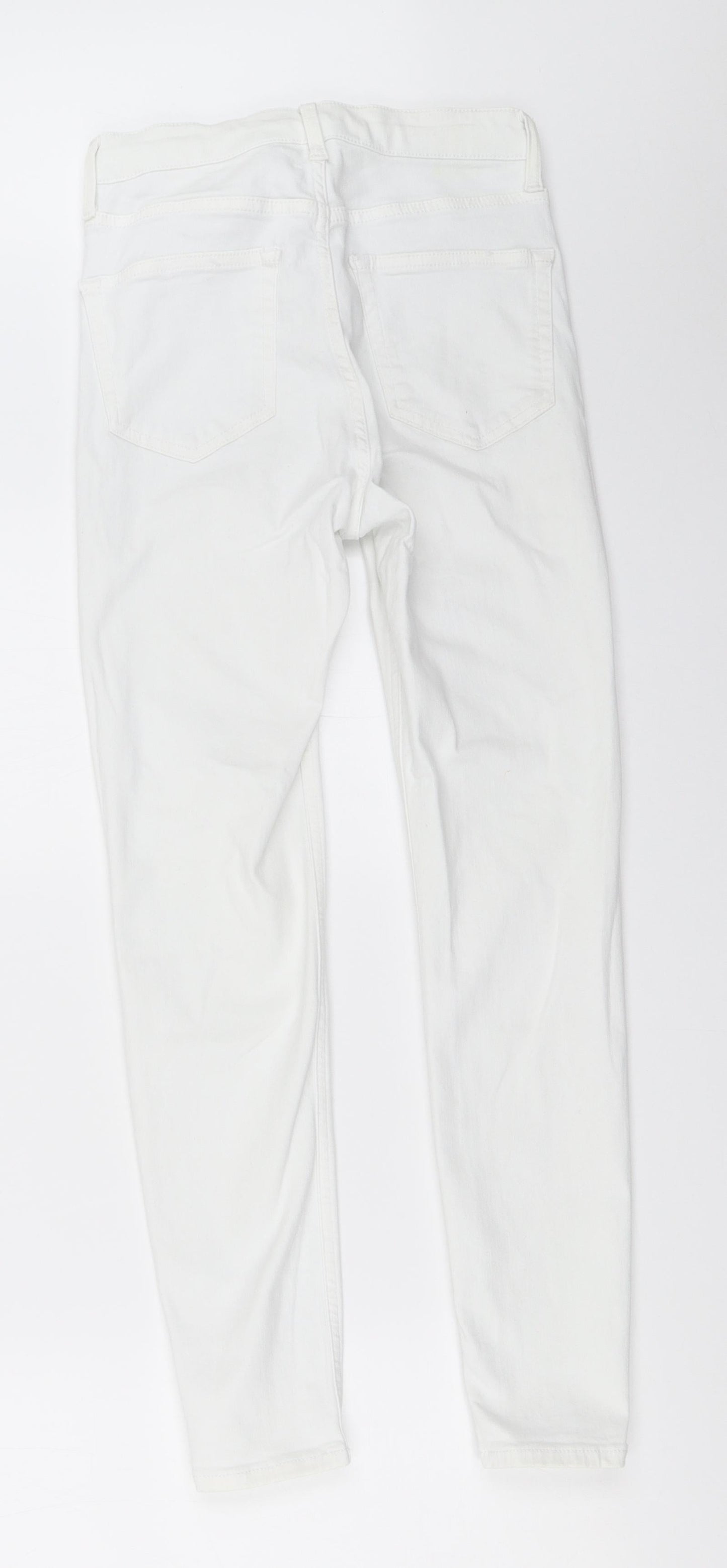 Topshop Womens White   Skinny Jeans Size 25 in L30 in