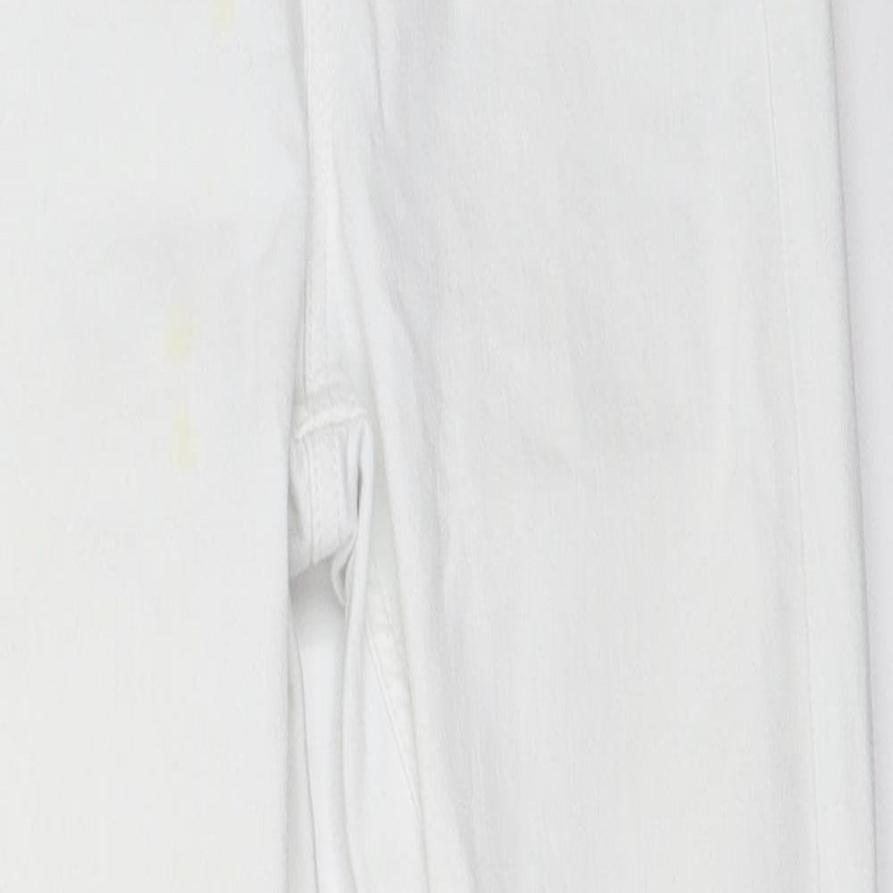 Topshop Womens White   Skinny Jeans Size 25 in L30 in