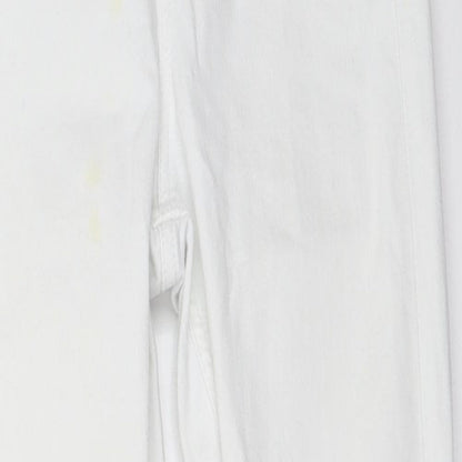 Topshop Womens White   Skinny Jeans Size 25 in L30 in