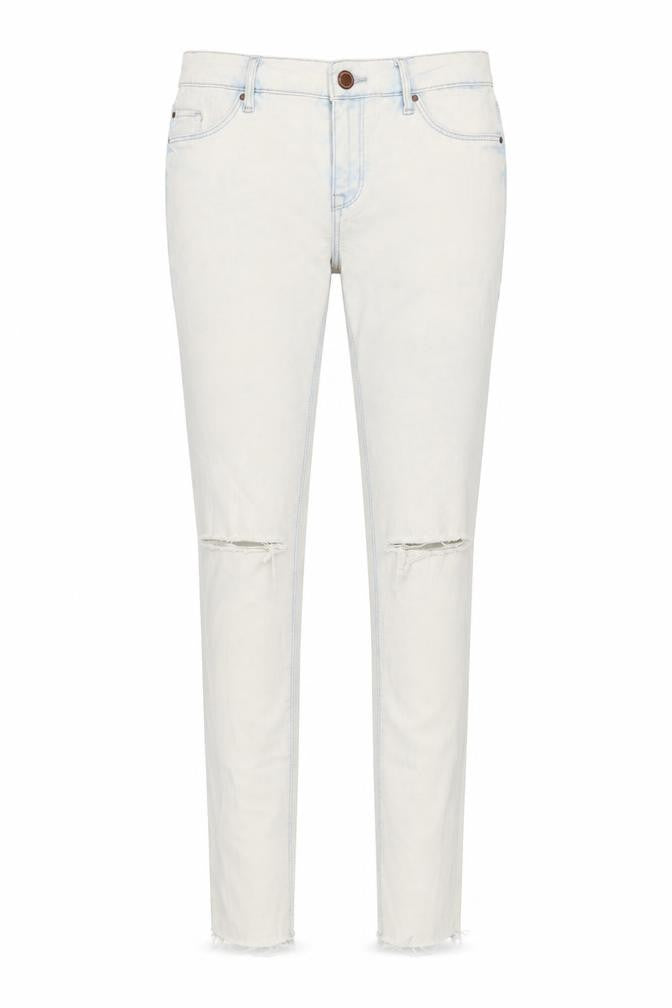 Womens UK Size 26 in Topshop Regular Fit Skinny Ivory Jeans