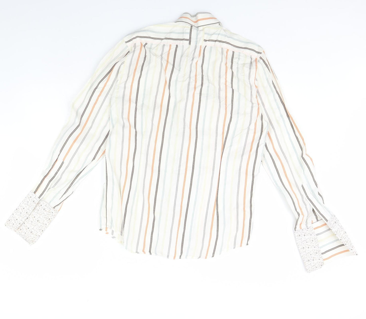 Mens UK Collar Size M Peter Werth Smart Ivory  Dress Shirt