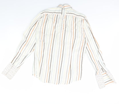 Mens UK Collar Size M Peter Werth Smart Ivory  Dress Shirt