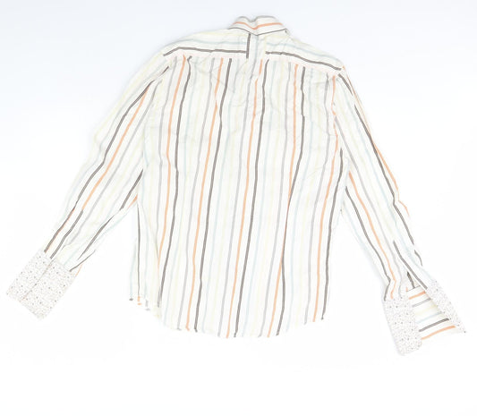 Mens UK Collar Size M Peter Werth Smart Ivory  Dress Shirt