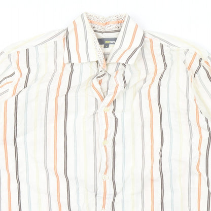 Mens UK Collar Size M Peter Werth Smart Ivory  Dress Shirt