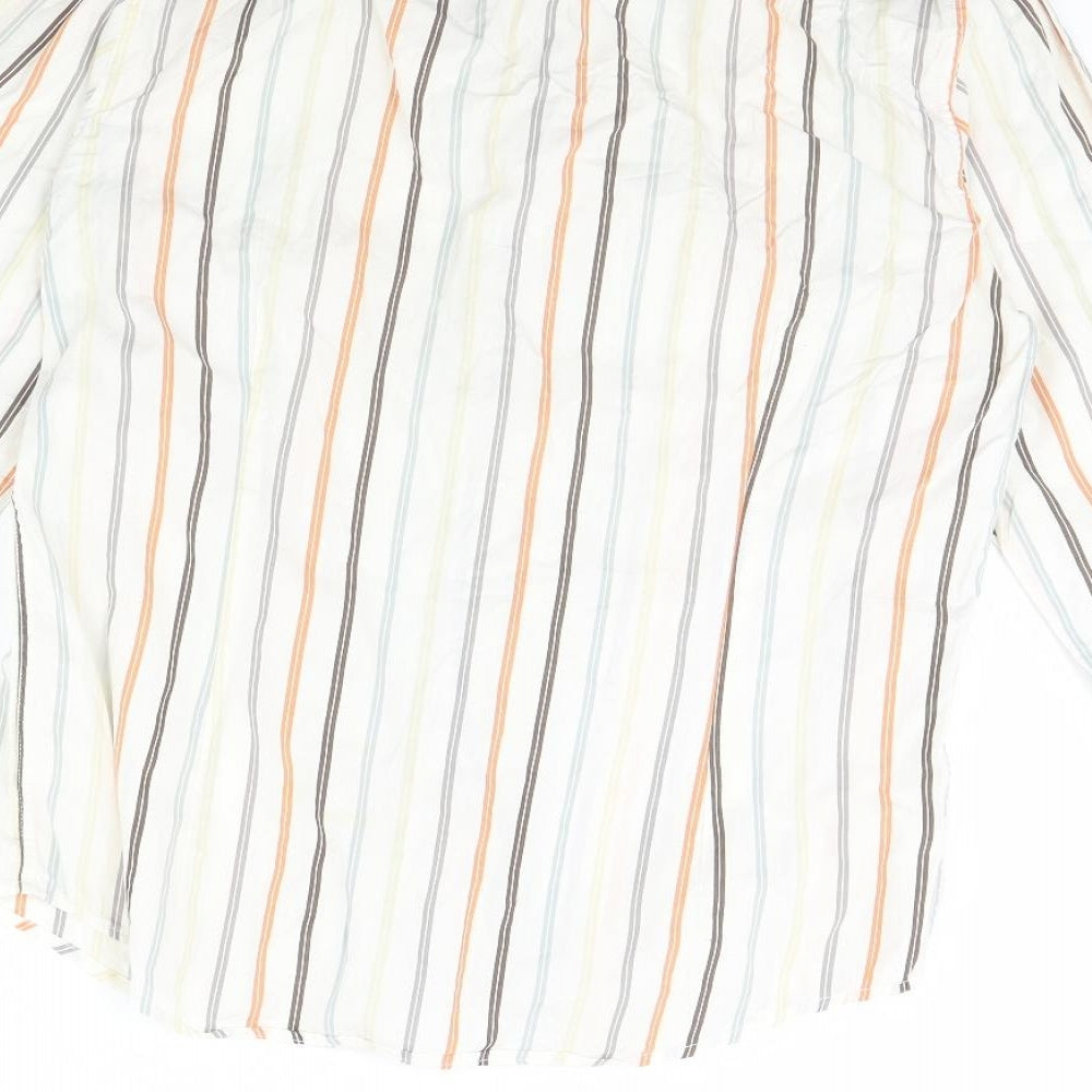 Mens UK Collar Size M Peter Werth Smart Ivory  Dress Shirt