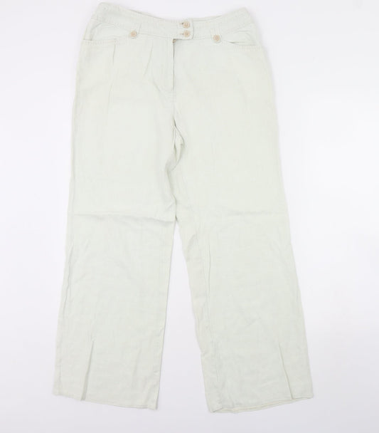 EWM Womens Green   Trousers  Size 12 L29 in