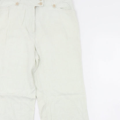 EWM Womens Green   Trousers  Size 12 L29 in