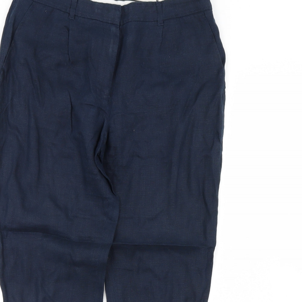 Womens UK Size 32 in Preworn Regular Fit  Blue Trousers