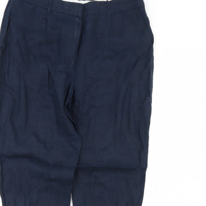 Womens UK Size 32 in Preworn Regular Fit  Blue Trousers