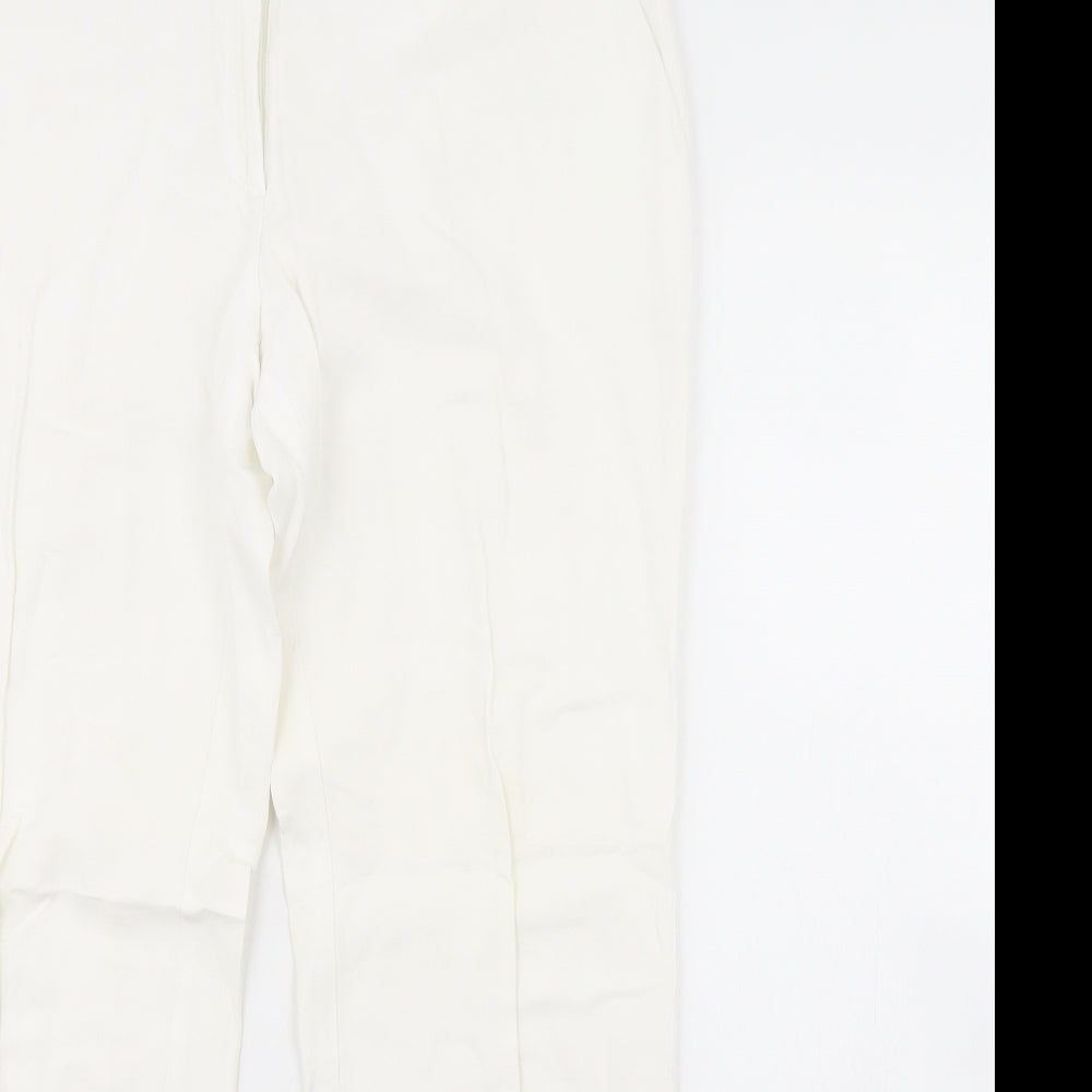 Womens UK Size 14 H&M Regular Fit  Ivory Trousers