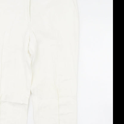 Womens UK Size 14 H&M Regular Fit  Ivory Trousers