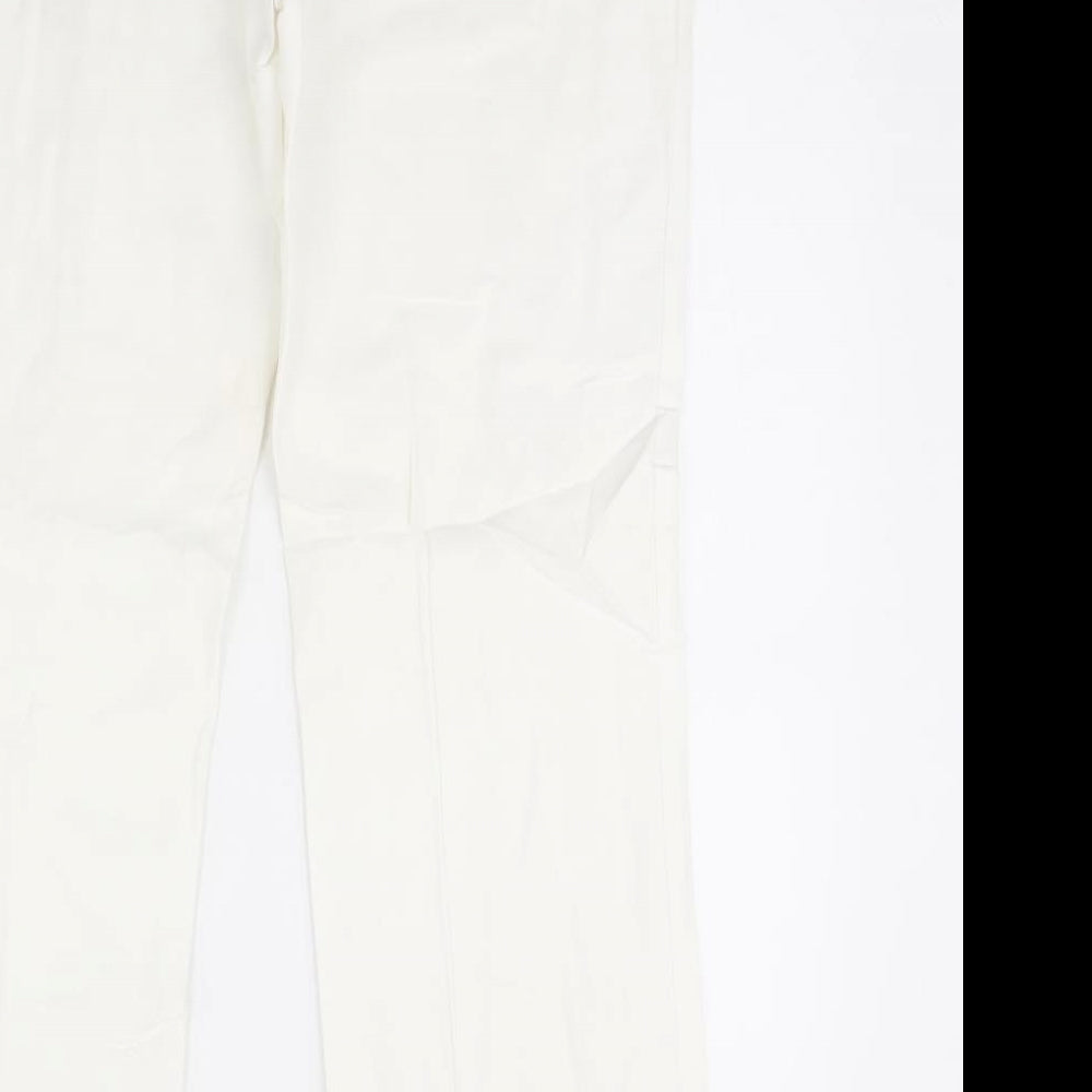 Womens UK Size 14 H&M Regular Fit  Ivory Trousers