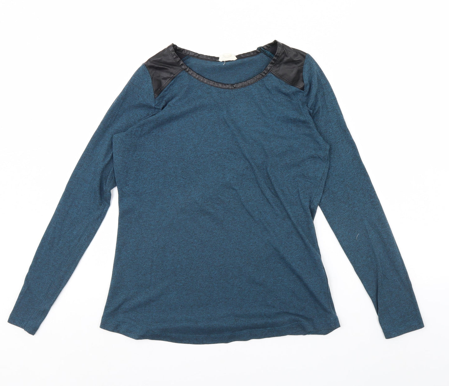 Womens UK Size 10 New Look Blue Basic Blouse