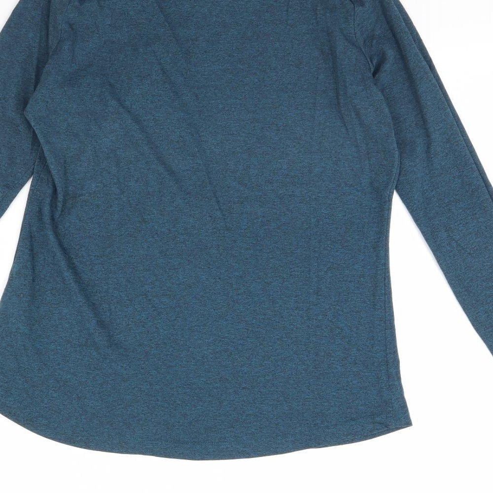 Womens UK Size 10 New Look Blue Basic Blouse