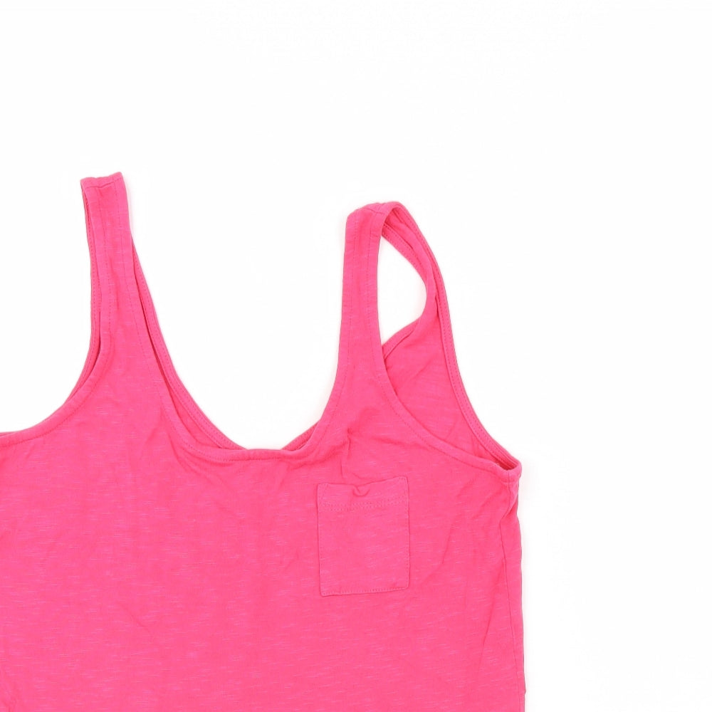 Womens UK Size 10 NEXT Pink Basic Tank