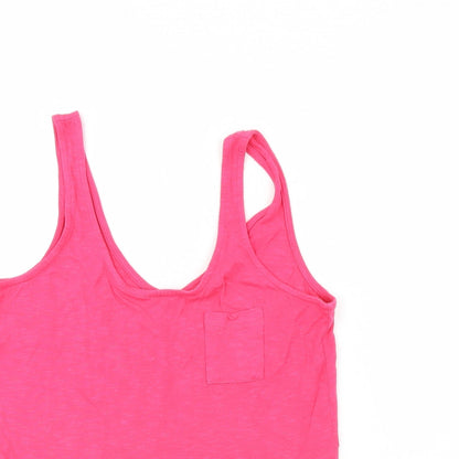 Womens UK Size 10 NEXT Pink Basic Tank